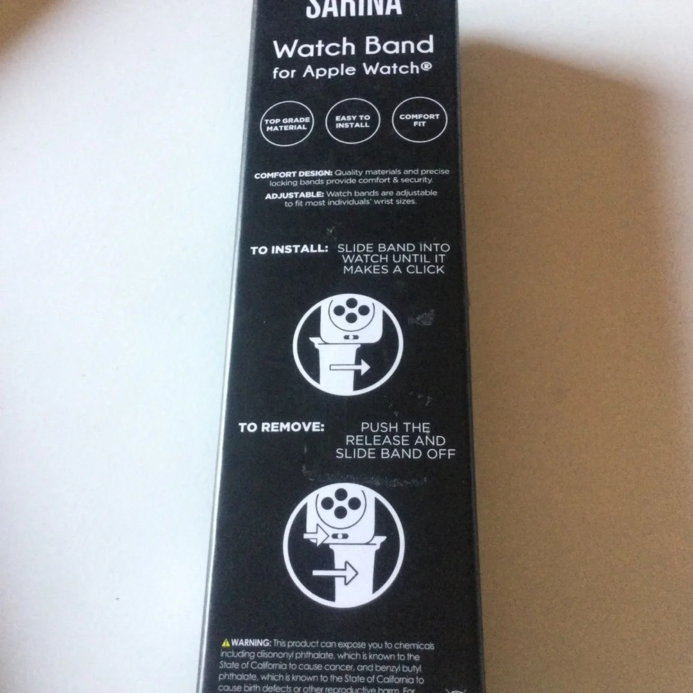 SARINA WOMENS ROSE BEIGE LEATHER APPLE WATCH STRAP 38mm 40mm NWT